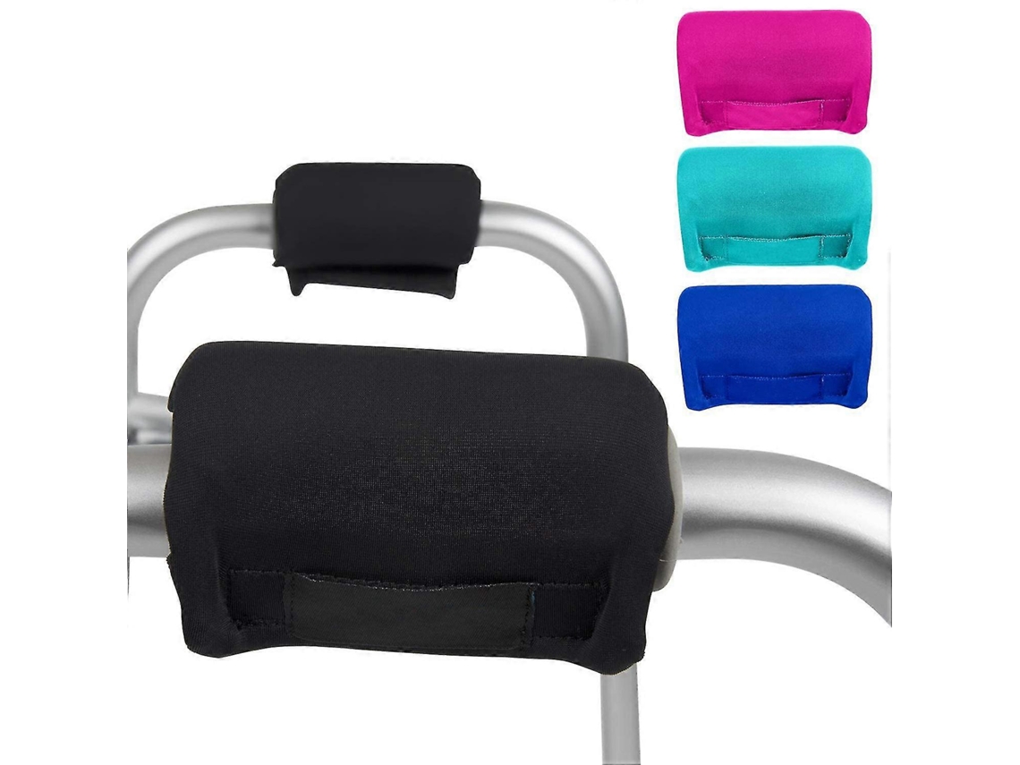 Covers De Asas Acolchados Para Andador, Ayuda De Movilidad, Almohadillas Para Asas De Andador - Confort Y Seguridad Negro