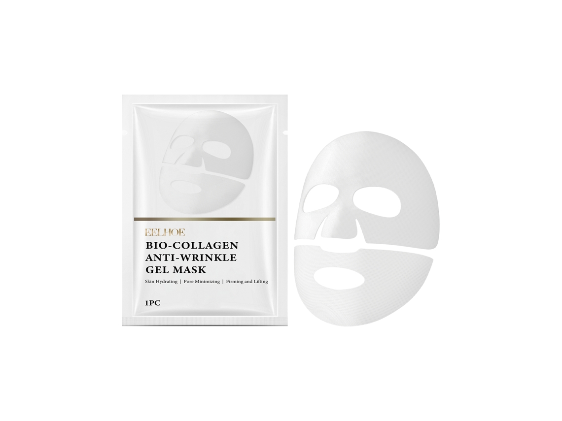 Mascarilla facial antiarrugas y antienvejecimiento con colágeno