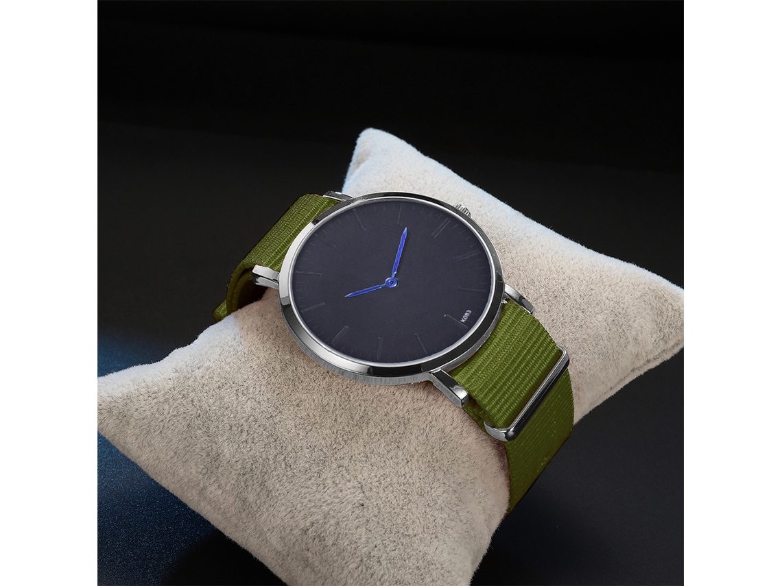 Reloj De Pulsera De Cuarzo Con Correa De Malla, Esfera Grande, Unisex, Oro Rosa.