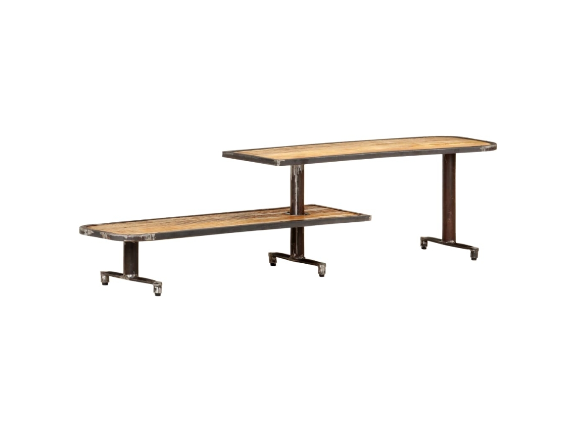 Mueble de Armario Tv 160X30X40 Cm Madera de Mango Maciza