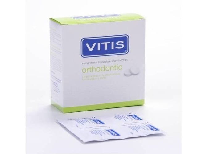 Limpiador Bucal VITIS Orthodontic Effervescent Cleaning Tablets 32 Unidades