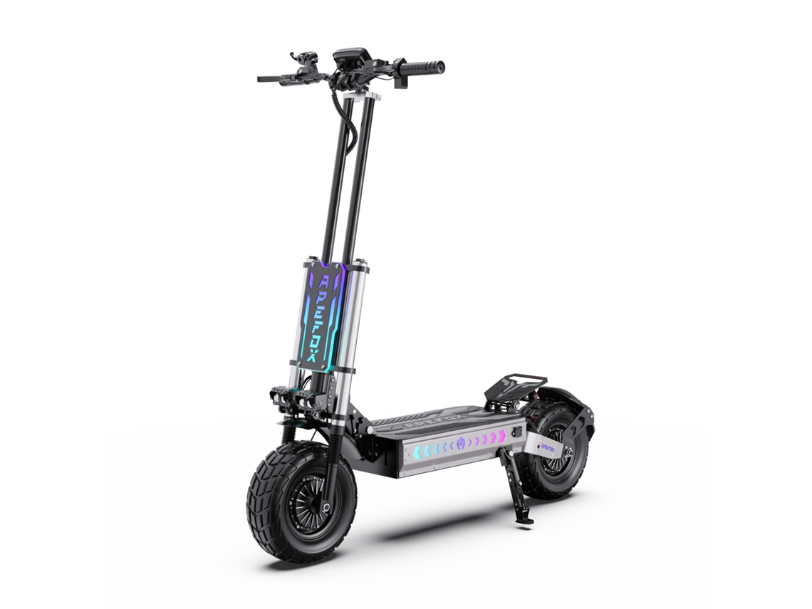 Patinete Eléctrico Todoterreno Apefox T90 De 13", 2 Motores Duales De 2100 W*2, Batería De 60 V Y 31,2 Ah.