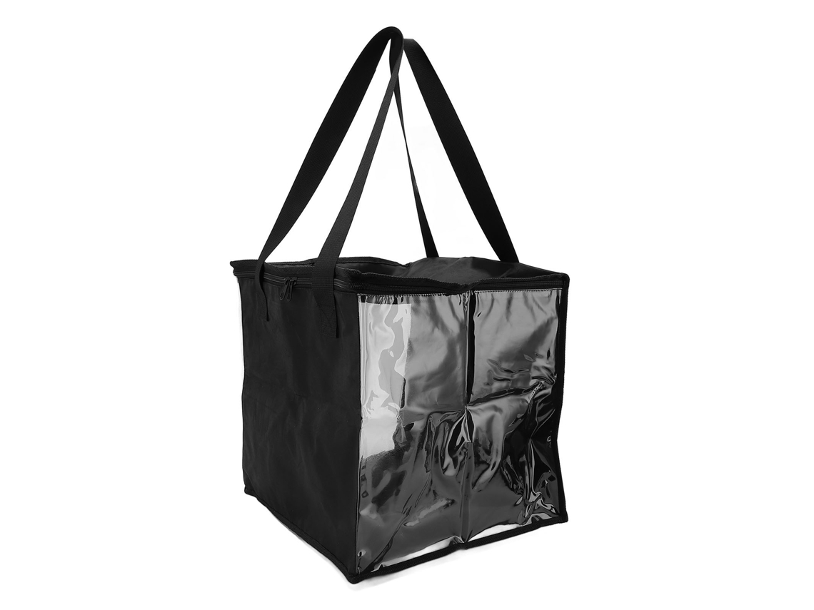 Bolsa De Almacenamiento Para Discos Oxford De 12 Pulgadas Con Cremallera Metálica, Capacidad Para 50 Discos.