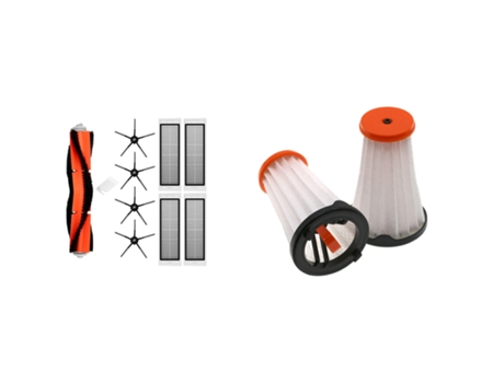Ad-1Set cepillo principal cepillo lateral negro filtro Hepa para Xiaomi Roborock S6 S5 Max S60 S65 S5 y 2 piezas para filtro Electrolux