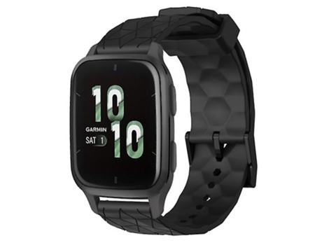 Correa para Garmin Forerunner Sq2 20mm patrón de fútbol correa de reloj de silicona de Color sólido negro VENISYMLIS