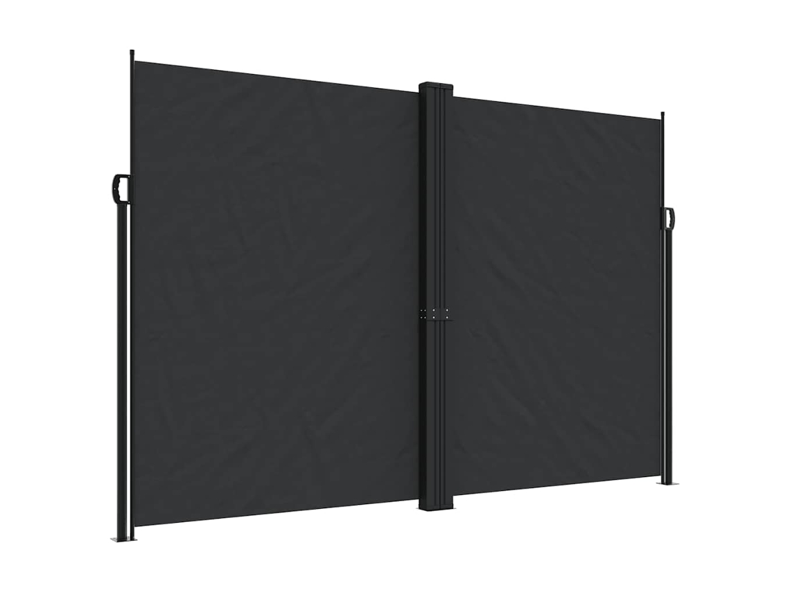 Maison Exclusive - Toldo Lateral Retráctil Negro 220x600 Cm