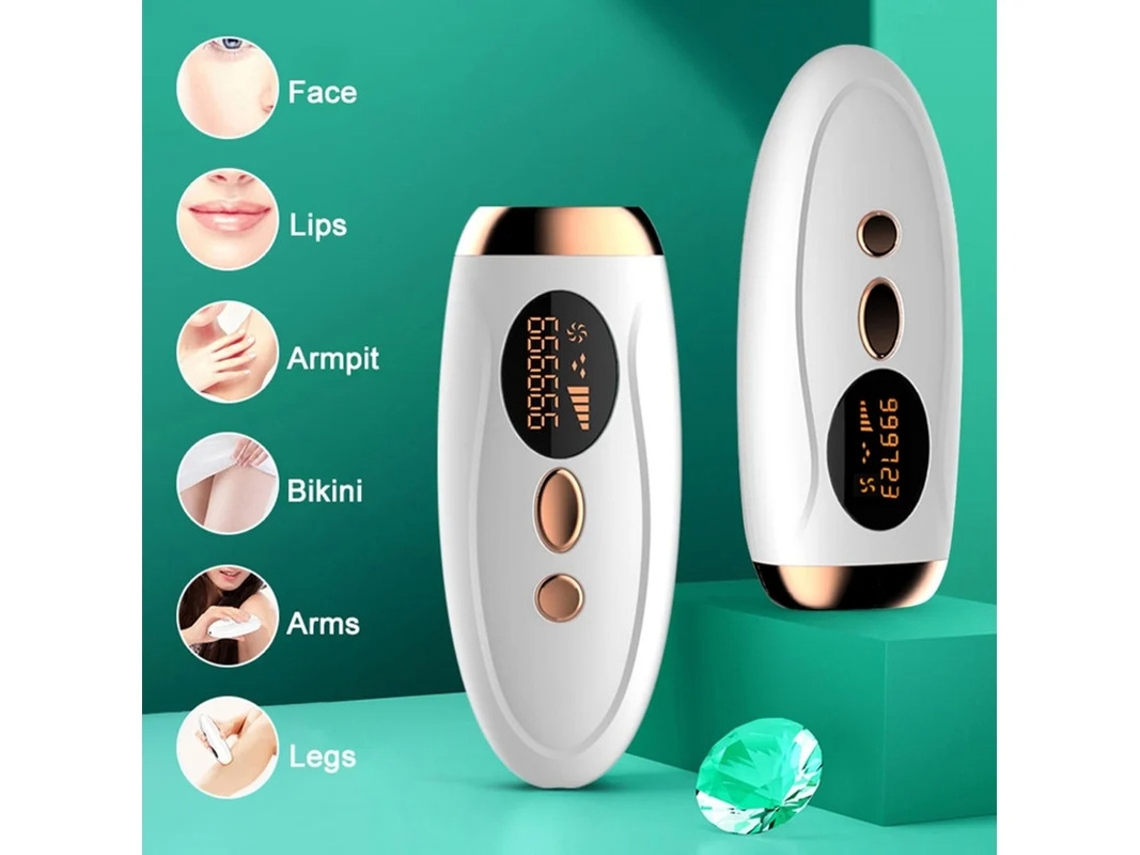 Depilación IPL, depilación láser en casa para mujeres y hombres, 999.999 flashes, dispositivo de depilación permanente en piernas Yizhood