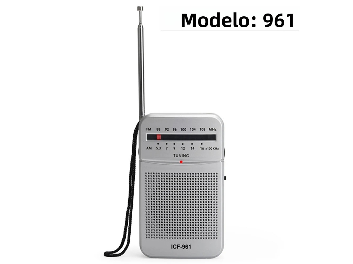 (961 Blanco) Radio Portátil Bc-r119