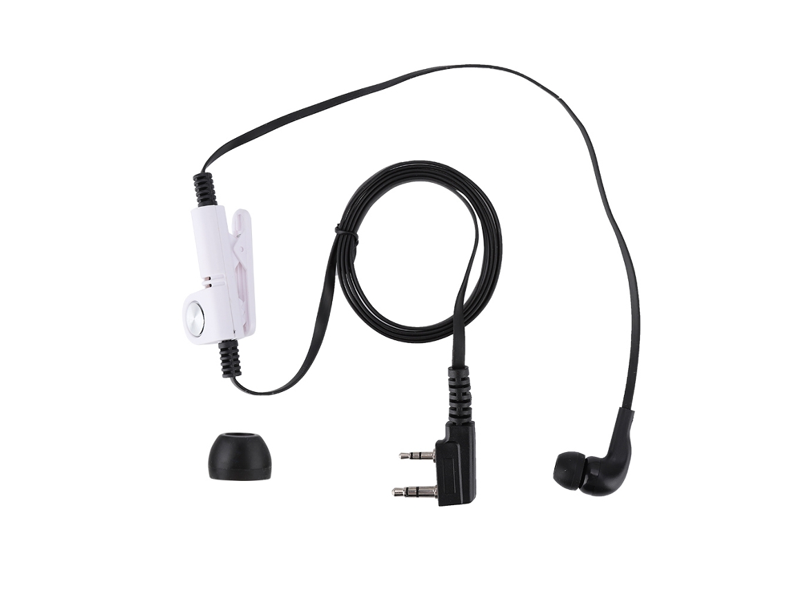 Auriculares Kenwood Baofeng Noodle K Para Walkie-talkie, Negros