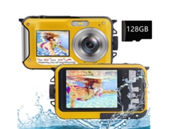 Cámara Digital TRUMSEN-GM  Trumsen-Gm Impermeable 48Mp 16X 128 Gb -Amarillo