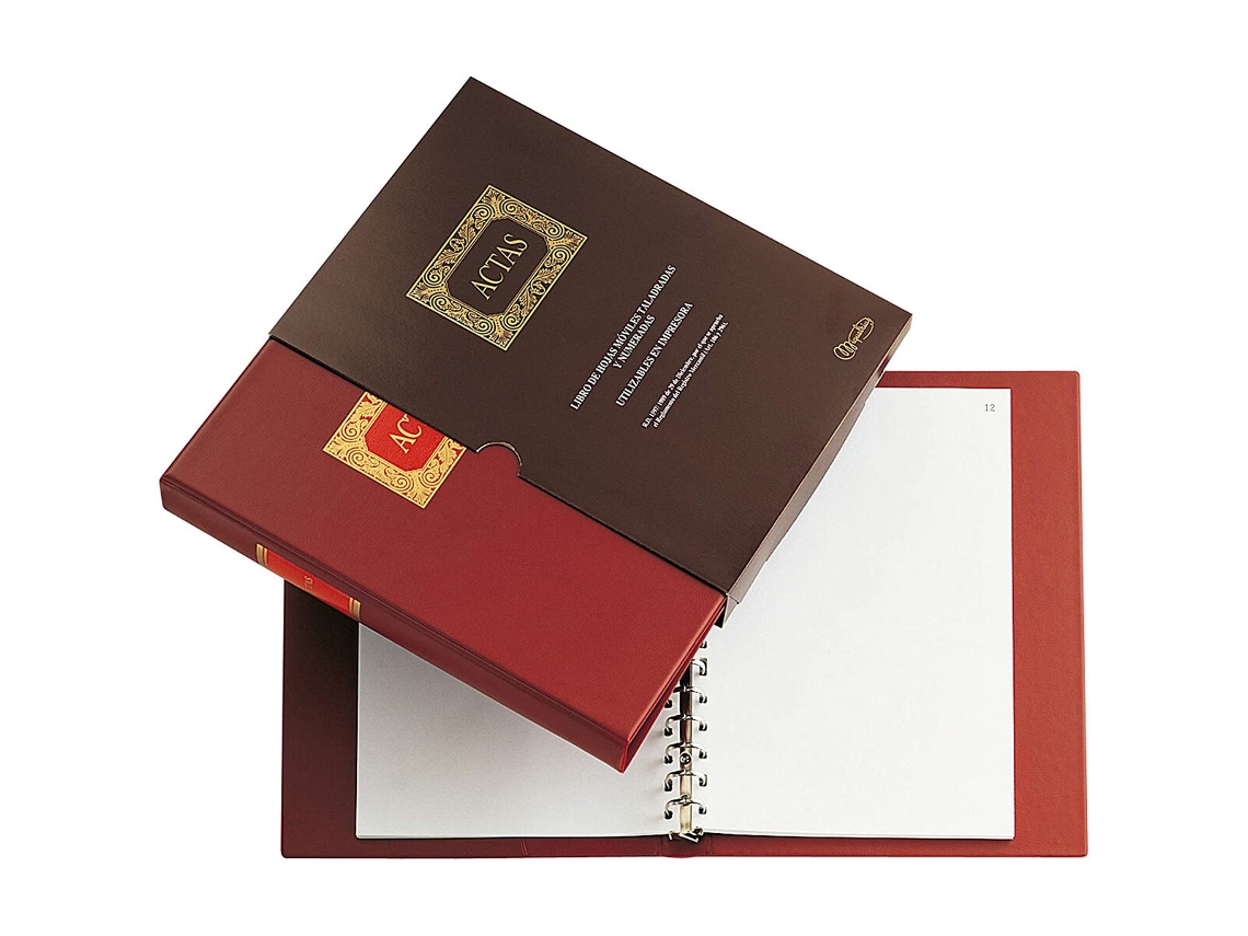Libro de Actas MIQUELRIUS 4102 Marrón A4 100 Hojas