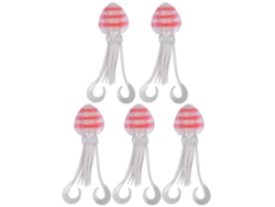 5 Pcs/set Señuelo De Pesca Artificial De Plástico Suave De Calamar Realista Al Aire Libre (s)