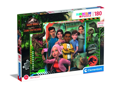 Puzzle CLEMENTONI Jurassic World Camp Cretaceous Puzle de figuras 180 pieza(s) Arte