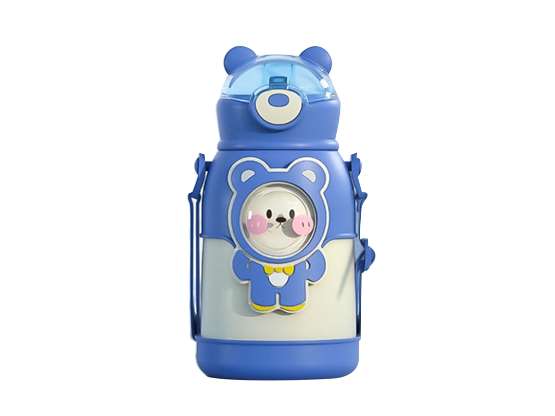Oso de peluche portátil de acero inoxidable a prueba de fracturas YANYXR (azul)