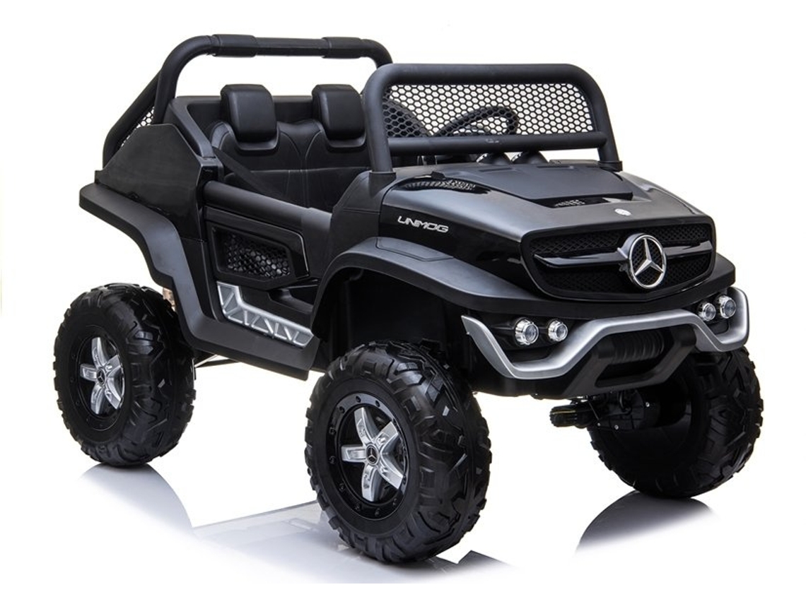 Coche eléctrico Mercedes Unimog Negro B.active