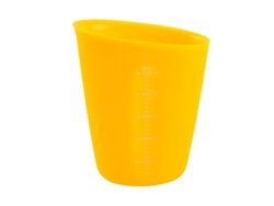 Taza Medidora De Silicona Antideslizante Borde Suave Fácil De Limpiar Para Horneado Tamaños 250ml Y 500ml 500ml Amarillo