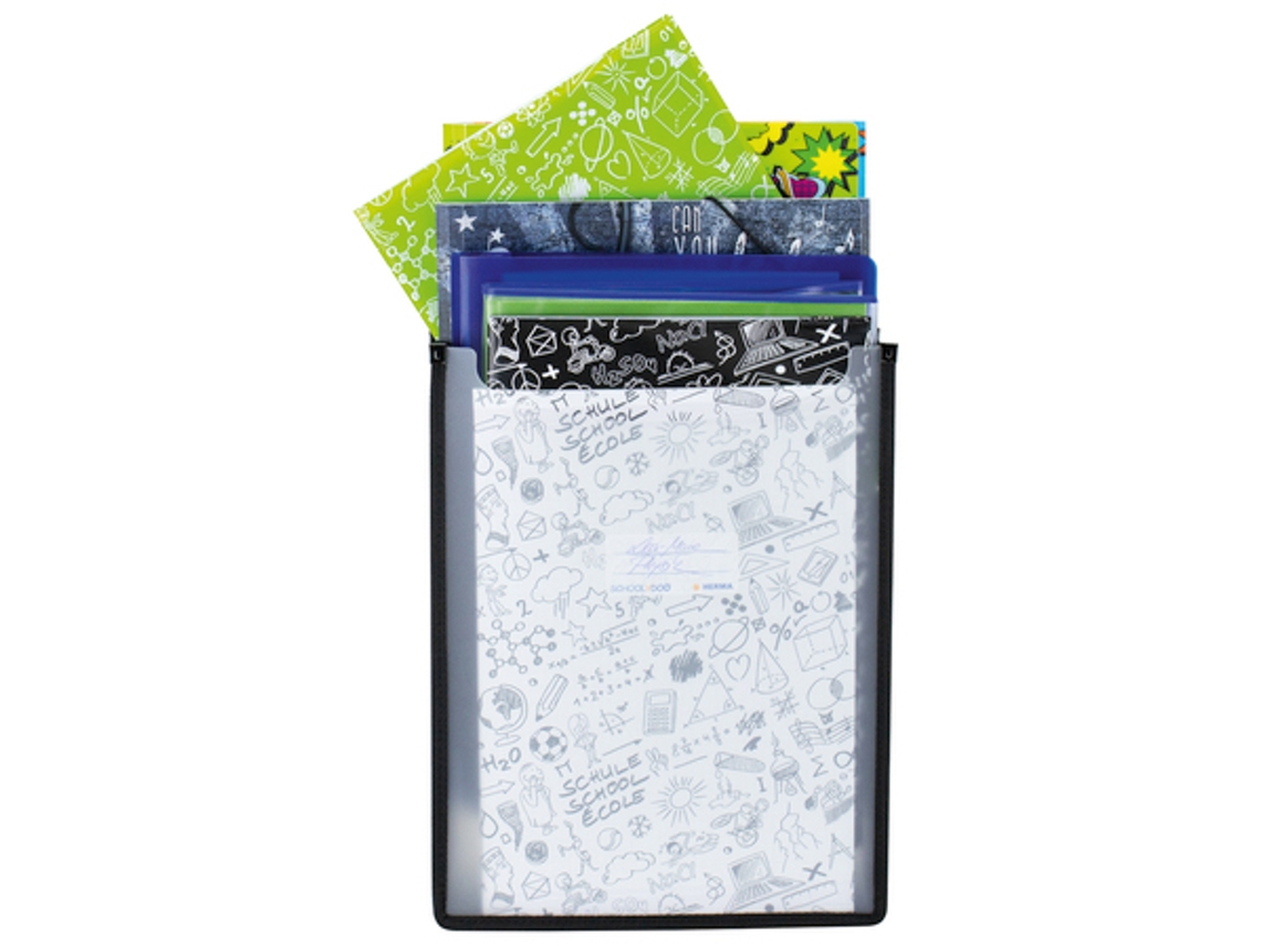 Caja de Grapas HERMA Flexi en Pp A4 Blanco Translúcido