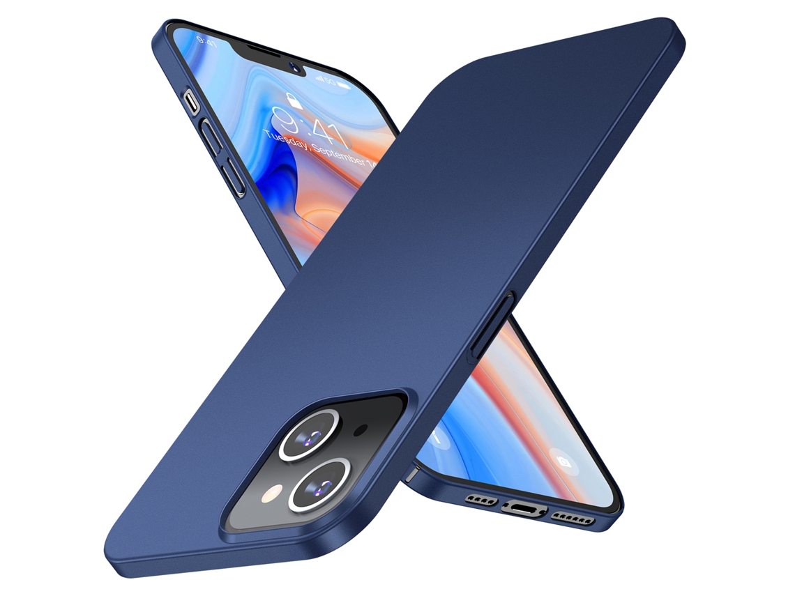 Capa Ultra Fina Anti-queda Fosca Para Iphone 13 Azul Capa Protectora Celular