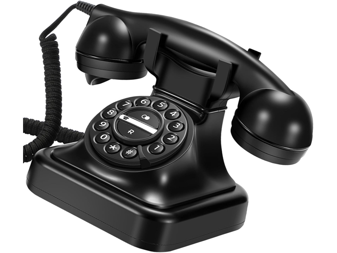 Teléfono Fijo De Diseño Retro Con Función De Devolución De Llamada En Línea Para El Hogar O La Oficina.