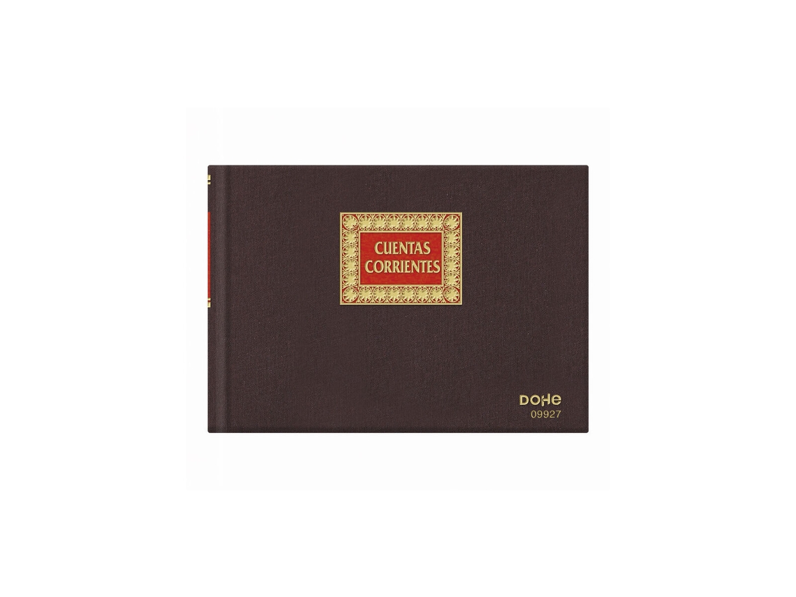 Libro de Cuentas DOHE 09927 Cuarto Burdeos 100 Hojas