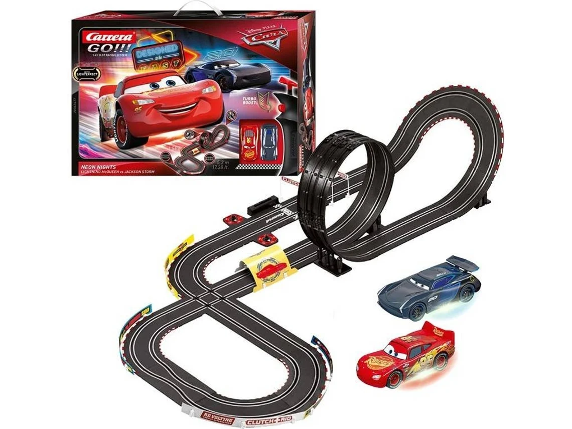 Coche CARRERA Circuito Carrera Go!! 1:43 Disney Pixar Cars Neon Nights (Edad MÃÂÃÂÃÂÃÂ­nima: 6 AÃÂÃÂÃÂÃÂ±os)