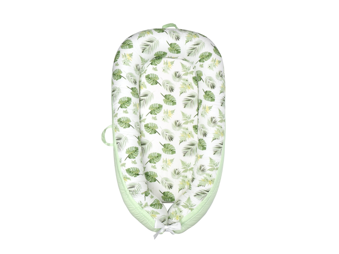 Cuna Portátil Desmontable Hojas Verdes Frescas 50*80Cm SIURN