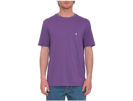 Camiseta de Hombre VOLCOM Corta Blanks Morado (S)