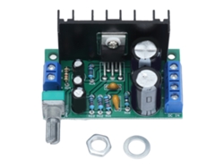 Módulo Amplificador Mono, Placa De Alimentación De 1 Canal, 12-24 V, 5 W-120 W, Tda2050 Con Potenciómetro.