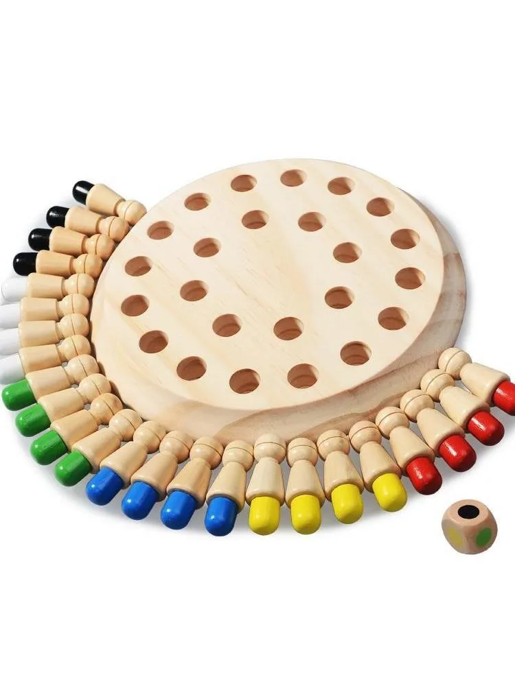 Juguetes De Rompecabezas De Madera, Educación Montessori, Memoria Sensorial Del Color