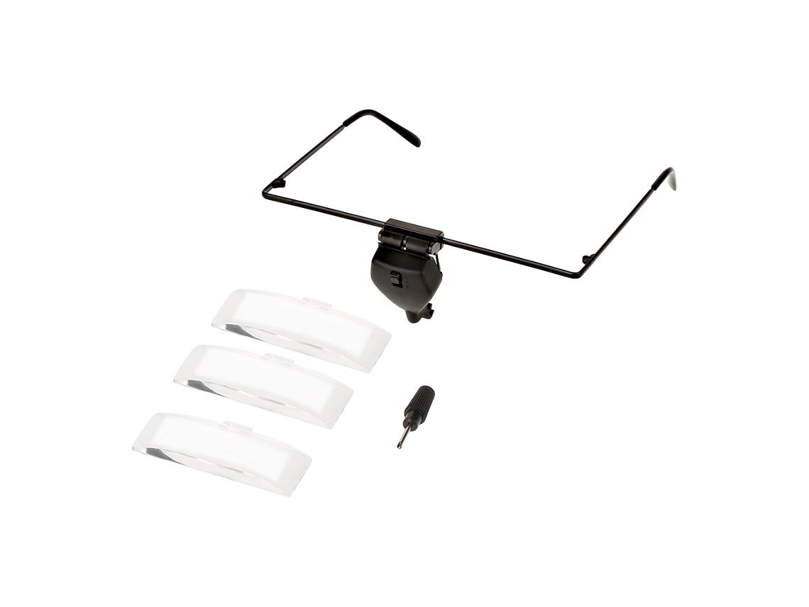Lupa Con Luz Led De 1,5x/2,5x/3,5x De Aumento Para Reparación De Relojes Y Manualidades.
