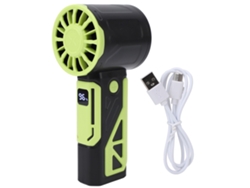 Ventilador portátil recargable por USB, potente, silencioso y ecológico.