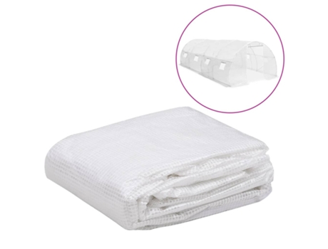 vidaXL Cubierta de repuesto para invernadero transparente 18 m² 3x6x2m