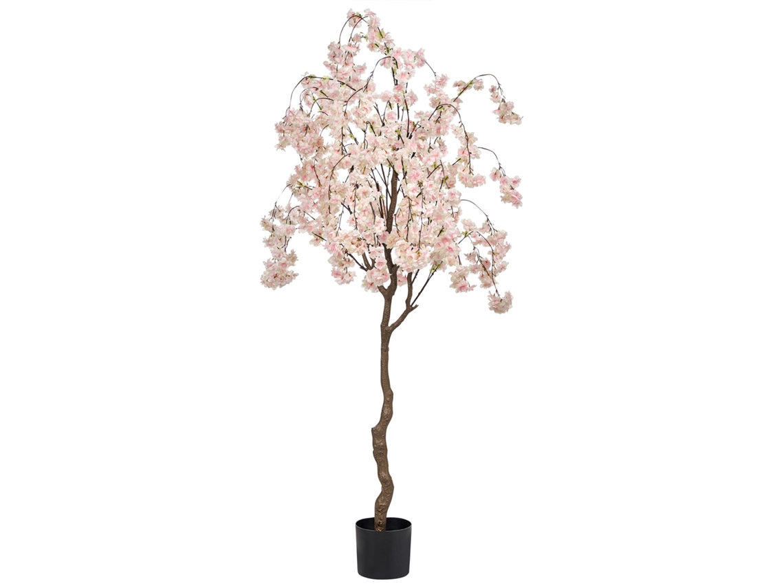 Planta Artificial Beliani Cherry Tree De Material Sintético Rosa 70x70x190