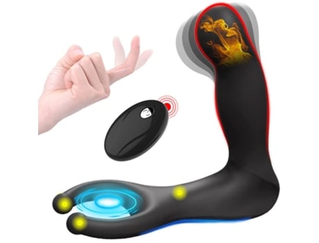Juguete sexual con vibrador de control remoto inalámbrico para hombres (negro) ENZONS