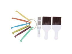 Kit De Limpieza Y Alineación De Aletas De Radiador Y Aire Acondicionado: Peine, Cepillos Y Herramienta De Alineación.