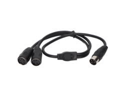Cable Adaptador Divisor En Y Mini Din De 4 Pines Macho A 2 Pines Hembra De 4 Pines, 0,5 M/1,6 Pies