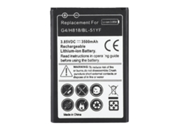 Batería De Litio Ecológica De Reemplazo Para Lg G4/h818/bl-51yf 3500mah 3.85v
