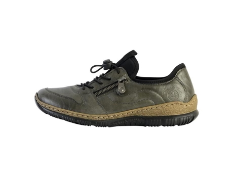 Zapatillas de Mujer RIEKER Piel Verde (38)