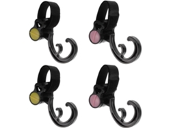 Juego De 4 Ganchos Giratorios Para Cochecito, Soportes Exteriores Para Bolsos Y Llaves.