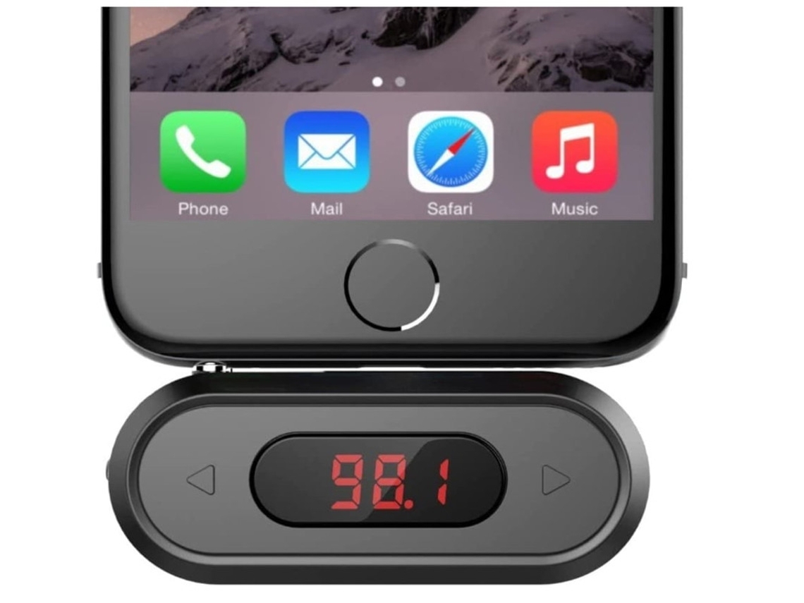 Transmisor Fm para coche YIZHOOD negro