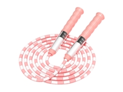 Cuerda Para Saltar Ajustable Con Etiqueta Para Nombre Y Mango Suave Antideslizante Para Niños - Rosa Fitness