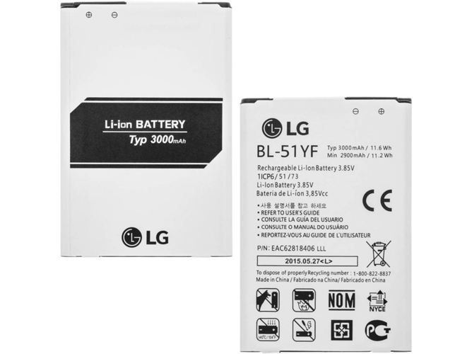 Batería LG G4 BL-51YF (3000 mAh)
