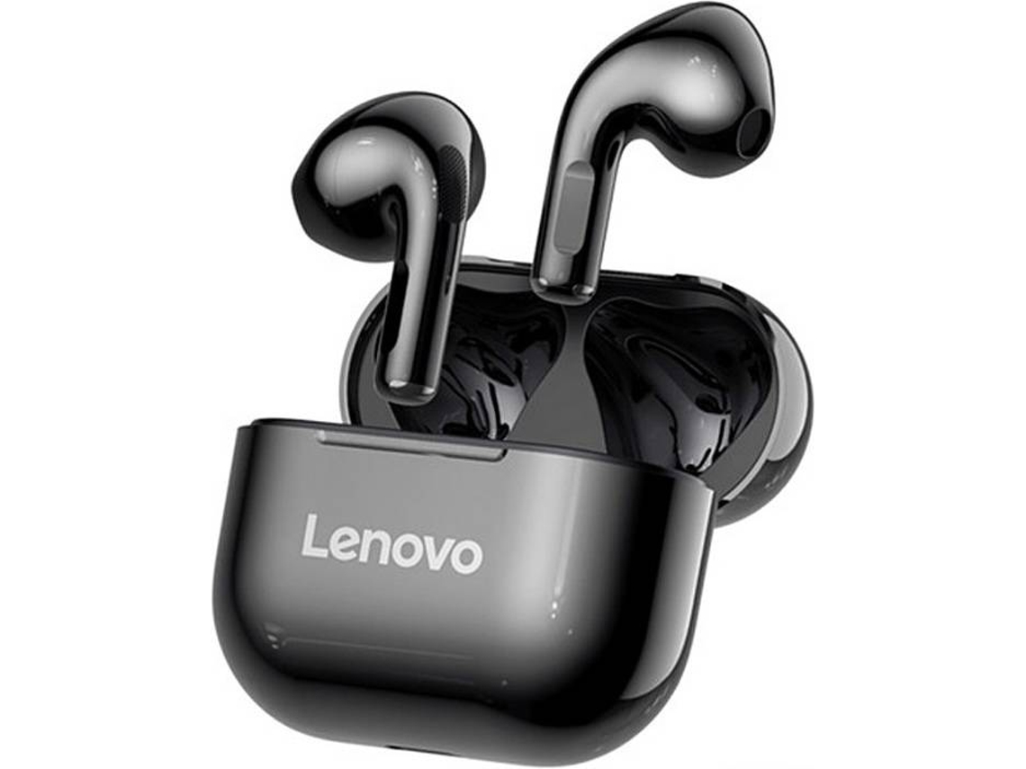 Auriculares Deportivos LENOVO LP40 (Bluetooth - Negro)