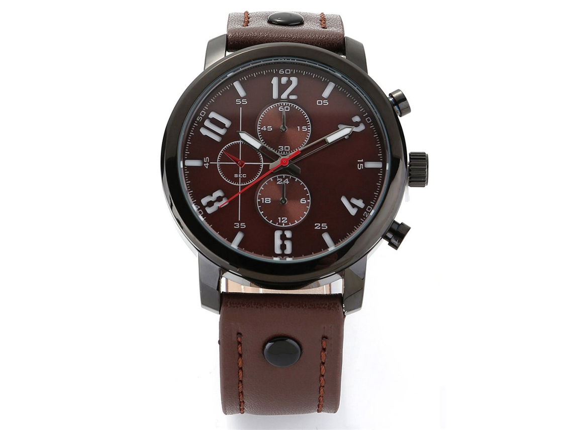 Reloj De Pulsera Para Hombre Moda Cuarzo Caballero Negro Blanco