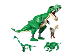 Kit De Bloques De Juguete De Dinosaurios 3 En 1, Kit Educativo De Plástico Para Niños