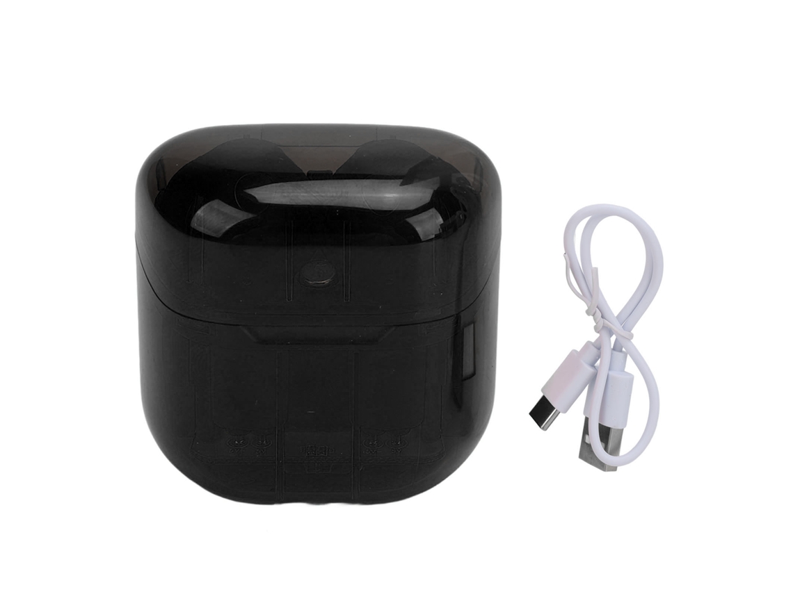 Auriculares Bluetooth Transparentes Con Reducción De Ruido De Baja Latencia E Iluminación Led Para Juegos Inalámbricos - Negro