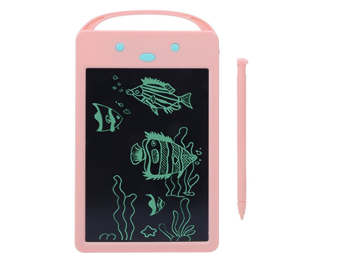 Rebe-tableta Eletrônica Lcd Para Escrever E Desenhar Portátil Para Crianças Pizarra Doodle Brinquedo Presente Rosa
