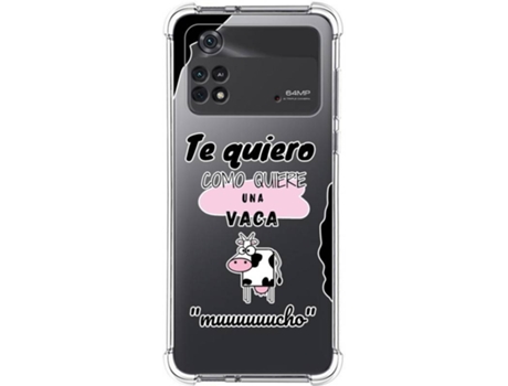 Carcasa para Xiaomi Poco M4 Pro 4G TUMUNDOSMARTPHONE Dibujos Antigolpes Vaca Multicolor