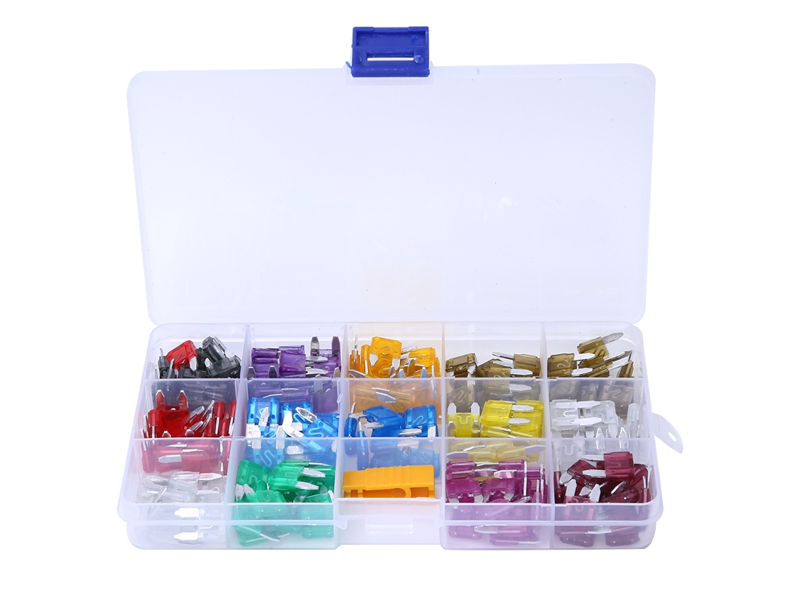 Kit De Fusibles De Cuchilla Tipo Insertable, 180 Piezas, Tamaño Pequeño, Para Coches, 2a~40a