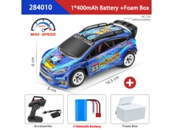 Coche RC 128 4x4 con luces LED, 30 km/h, 2,4 g, todoterreno en miniatura con control remoto. Aeuzwr